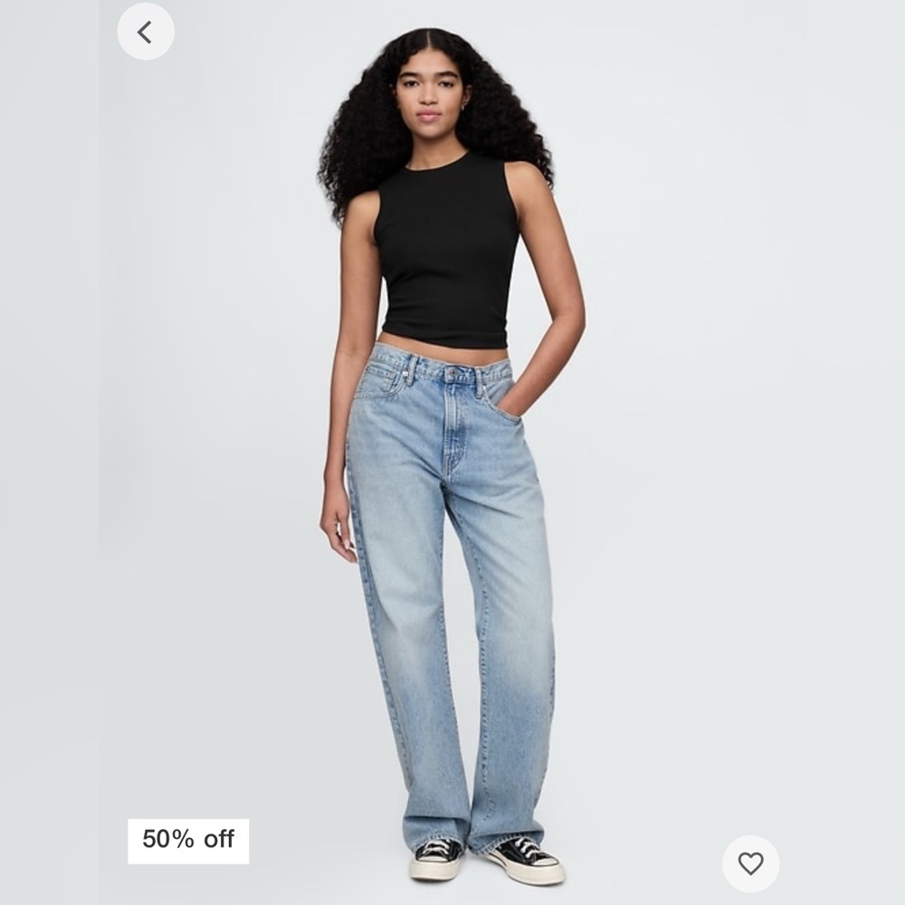 NWT GAP Modern Rib High-Neck Top - Picture 2 of 7